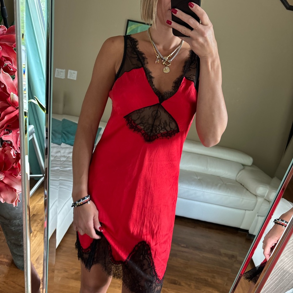 Zara silk slip size S